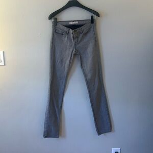 J Brand Grey Straight Leg/Skinny Denim